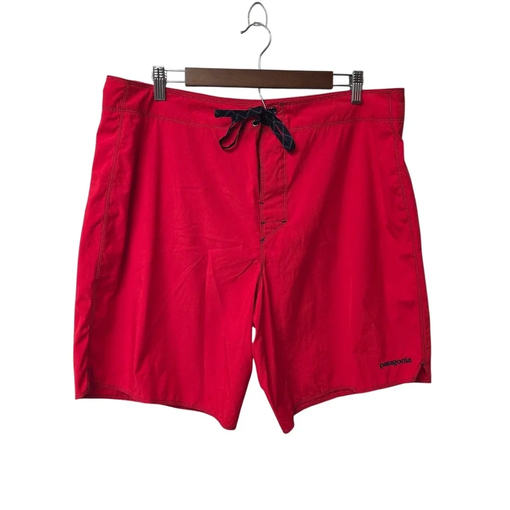 Patagonia Board Shorts Men‎ 38 Red Swim Trunks Surfing Outdoor Beach Activewear